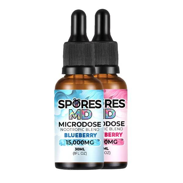 Microdose Nootropic Infused Tinctures 15000mg 30ml - Blueberry and Strawberry flavors