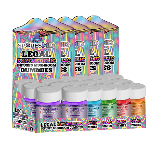 Amanita Microdose Gummies 10,000mg – 6 Pack Jar - 5 Flavors