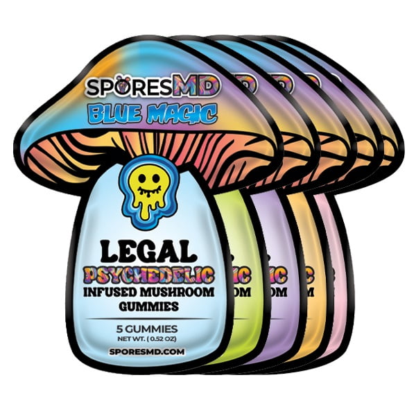 SporesMD Amanita Mushroom Gummies 5 Pieces - 5 flavors