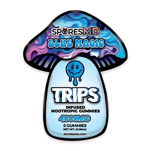 SporesMD Blue Magic Infused Nootropic Gummies 4000mg