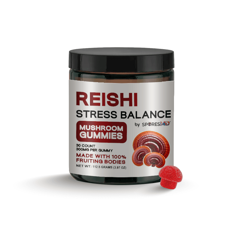 SMD_REISHI GUMMIES_JAR Reishi Stress Balance Mushroom Gummies Extract 30ct