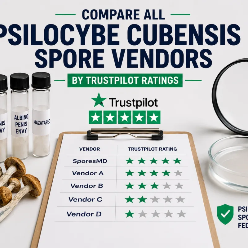 Best psilocybin spore stores Trust Pilot reviews