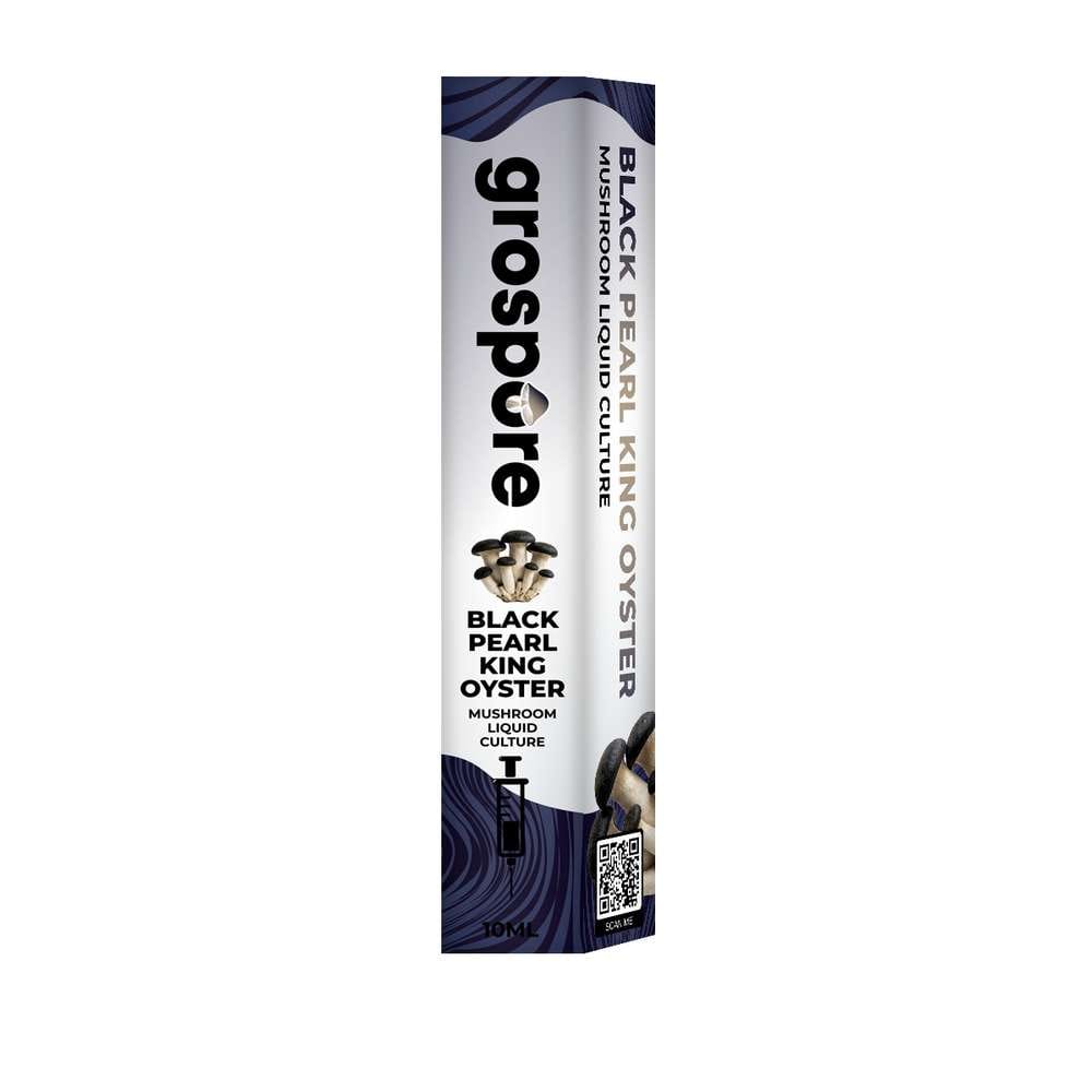 Grospore Black Pearl King Oyster Mushroom Liquid Culture Syringe