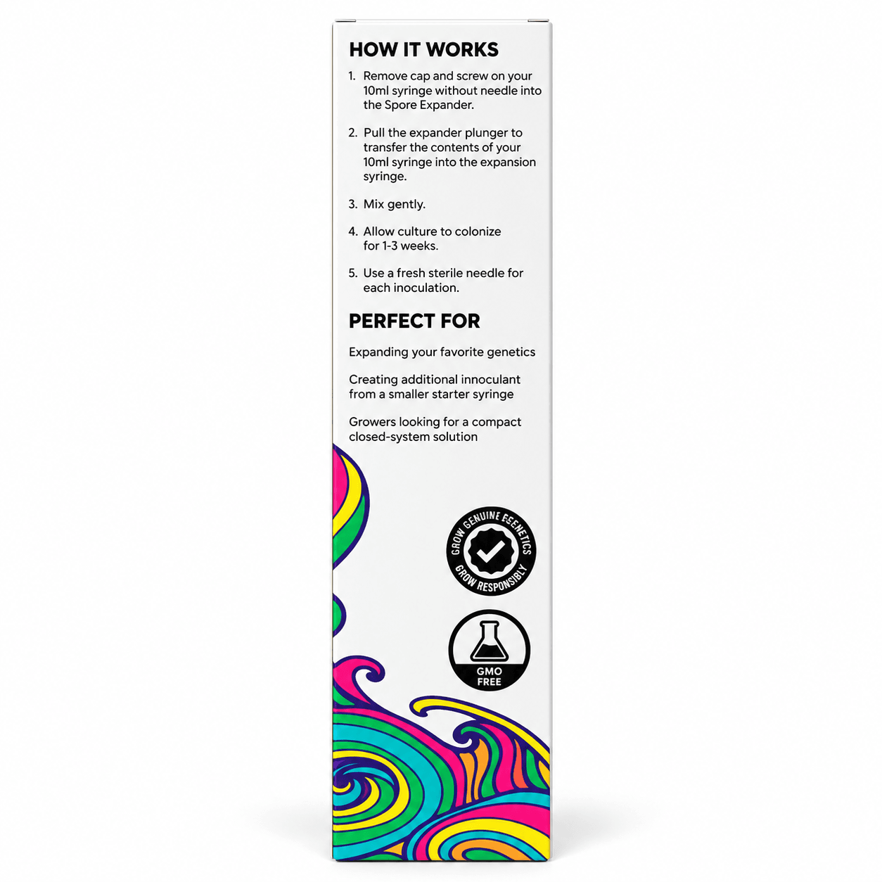 Spore Syringe Expander 6X — Expand 10mL Into 60mL - Details